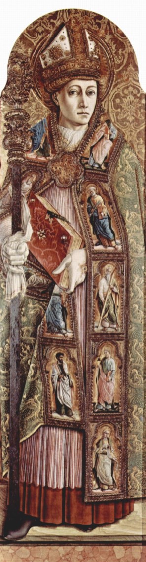 성 에미그디오_by Carlo Crivelli_at the main altar of the Ascoli Cathedral_right inner panel of polyptych.jpg